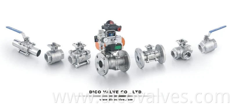 2 PCS Thread Pneumatic Actuator Ball Valve